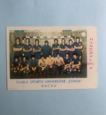 Calendar 1979 clubul sportiv universitar Știința Bacău foto