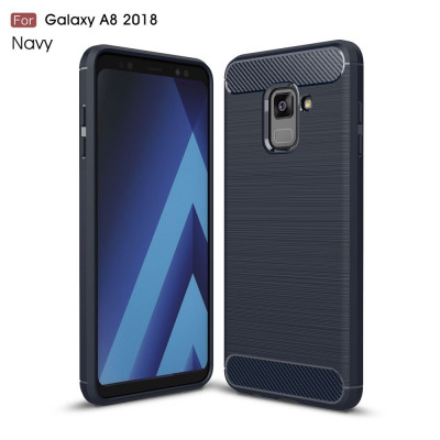 Husa SAMSUNG Galaxy A5 2018 \ A8 2018 - Carbon (Bleumarin) foto