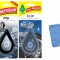 Mix 3 odorizante auto Wunder- Baum Tropical - Black Ice - New Car si Laveta Microfibra