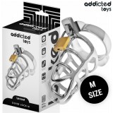 Addicted Toys Locked-Locked - Silver Lock Cușcă Peniană Metalică &ndash; Mărime M
