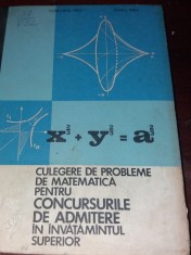 CULEGERE DE PROBLEME DE MATEMATICA PENTRU CONCURSURILE DE ADMITERE ...