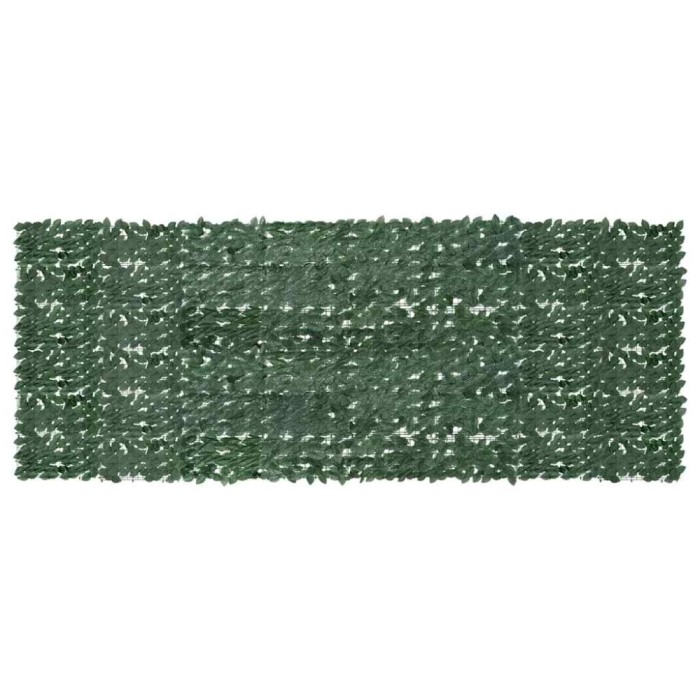 Paravan de balcon, frunze verde &icirc;nchis, 400x150 cm