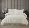 Lenjerie de pat din bumbac 100%, pentru pat dublu, Melkor Cream, Clasy