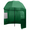 Umbrela pentru pescuit, 300 x 240 cm, verde GartenMobel Dekor, vidaXL