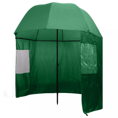 vidaXL Umbrelă pentru pescuit, 300 x 240 cm, verde foto