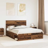 Cumpara ieftin Cadru de pat Lemn vechi 150 x 200 cm Lemn de pin masiv