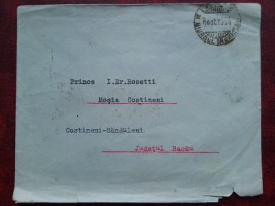 1934-P.Circ.-Al. Gr. Ghyka catre Printul I.Er.Rosetti-st.deosebite-F RAR foto