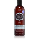 HASK Keratin Protein Smoothing Conditioner balsam cu efect de netezire pentru par degradat sau tratat chimic 355 ml