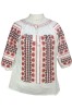 Bluza dama tip ie R21, marime L, alb/rosu