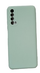 Husa silicon antisoc cu microfibra in interior Huawei P Smart 2021, Verde foto