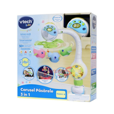 Jucarie interactiva Vtech, Carusel Pasarele 3 in 1 foto