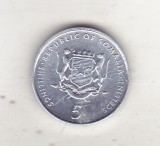 bnk mnd Somalia 5 shillings 1999 necirculata , elefant