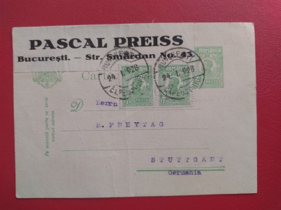 1928 - CARTE POSTALA CIRCULATA IN GERMANIA foto