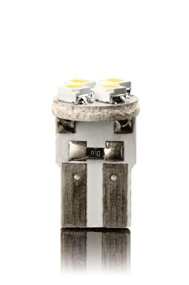 Set 2 becuri auto Vecta 12V T10 W2.1x9.5d 5W cu 4 leduri SMD , alb AutoDrive ProParts foto