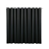 Draperie opaca cu inele Jemidi, 300 x 245 cm, Negru, Poliester, 55275.01.02