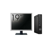 Pachet Calculator Second Hand DELL OptiPlex 3080 MiniPC, Intel Core i5-10500 3.10 - 4.50GHz, 16GB DDR4, 256GB SSD + Monitor 19 Inch NewTechnology Medi