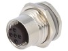 Conector M12 Mamă TE Connectivity IP67, 4 Pini, Polarizare A, 4A, Montare Panou