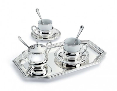 Set pentru cafea din argint EXTRA &amp;amp;#8211; LUSSO Chinelli COD: 594 foto