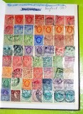 G304-Clasor timbre vechi Anglia, colonii, tari extra Europa si Europa. Contine 16 pagini, unele peste 50 bucati pe pagina la inceput altele mai putin.