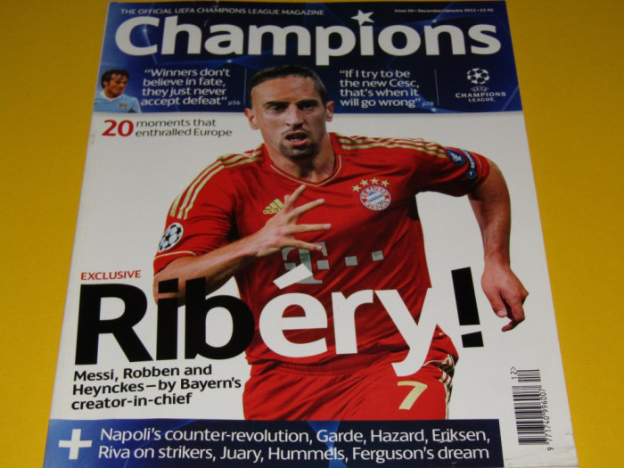 Revista fotbal - &quot;CHAMPIONS&quot;(magazin oficial UEFA Champions League 2012)