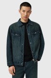 AllSaints geacă jeans CASTLEFORD culoarea bleumarin, de tranziție, M029OD