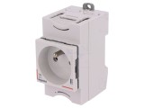 Soclu E 250VAC 10A pentru şină DIN