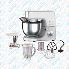 Mixer planetar de bucatarie multifunc?ional cu bol din inox 5,5 litri, Heinner, 1000W foto