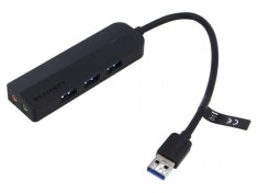 Hub USB 3.0 Plug and Play Black foto