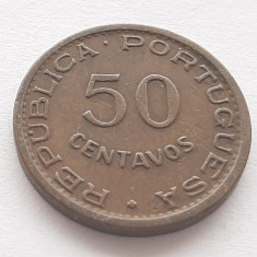 247. Moneda Capul Verde - Colonie Portugalia - 50 centavos 1968