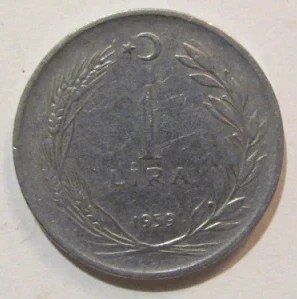 CY - Lira 1959 Turcia / RARUTA foto