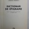 DICTIONAR DE EPIGRAME de MIRCEA TRIFU , 1981 *DEDICATIE