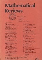 Mathematical Reviews, March 1980 foto