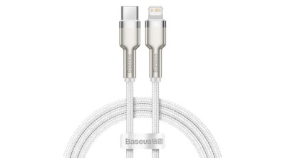 Baseus Cafule Cablu USB C - Lightning, PD, 20W, 1m (alb) foto