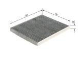 Filtru aer habitaclu Alfa Romeo Giulietta Motor 1.4 BiFuel, 1.4 TB, 1.4 TB, 1.4 TB, 1.4 TB, 1.4 TB, 229x200x25mm, OE 71775822