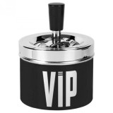 Scrumiera cu capac anti vant VIP, Kopenpal, Metal, Negru, 9x14 cm