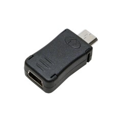 ADAPTOR LOGILINK, Micro-USB (T) la Mini-USB (M), negru, &amp;quot;AU0010&amp;quot; (timbru verde 0.08 lei)