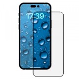 Folie de protectie Ecran Anank 3X Reinforced pentru Apple iPhone 15 Pro Max, Sticla Securizata, Full Glue, 2.5D, Neagra