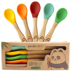 Pandoo Bamboo Spoon Set linguriță pentru copii 5 buc
