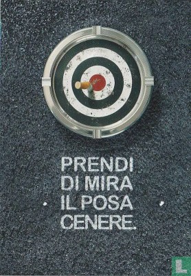 CY - Scrumiera portabila &amp;quot;Prendi di Mira il Posacenere / Tinteste Scrumiera!&amp;quot; foto