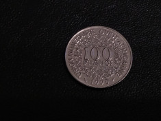 Moneda 100 Francs 1990 Africa foto