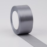 Panglica din satin pentru decorare, argintiu inchis, 22.5m x 2.5 cm