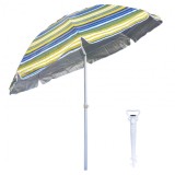 Pachet Umbrela protectie solara 2m + suport tip burghiu alb Zilan ZTS8486_2