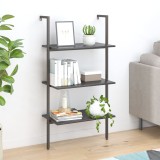 VidaXL Raft &icirc;nclinat cu 3 niveluri, negru, 64x35x120,5 cm 336381