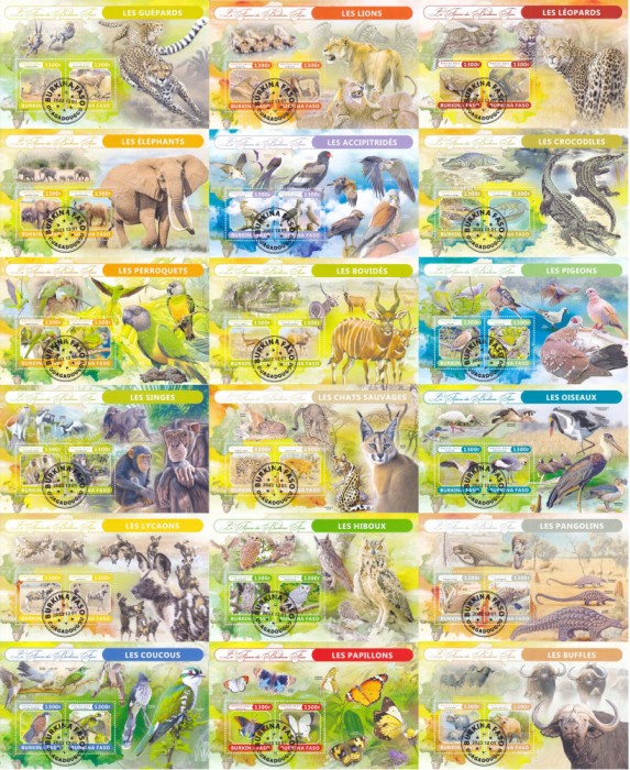 COLITE 18 buc. diferite - SERIE ANIMALE