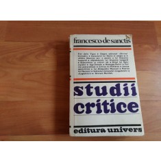 STUDII CRITICE-FRANCESCO DE SANCTIS