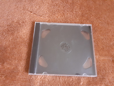 Carcasa CD standard dubla cu tavita neagra foto