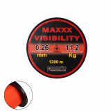 Fir Monofilament Hakuyo Maxxx Visibility Rosu Fluorescent 1200M