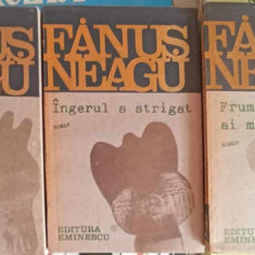 SET 3 CARTI FANUS NEAGU: SCAUNUL SINGURATATII, INGERUL A STRIGAT, FRUMOSII NEBUNI AI MARILOR ORASE-FANUS NEAGU