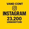 V&acirc;nd cont de INSTAGRAM de 23.200 urmăritori REALI