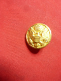 Nasture Militar metal aurit SUA ,d=1,3cm